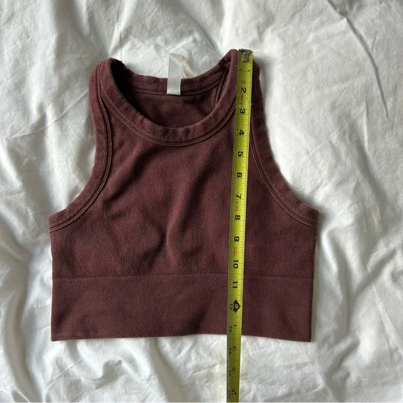 Alo Brown/Maroon Racerback Tank Top -M - Picture 5 of 5